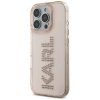 Etui Karl Lagerfeld IML Rhinestones Logo do iPhone 16 Pro różowy